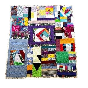 Handmade Quilt wall Hanging Small Lap or Baby size 40” x 30”